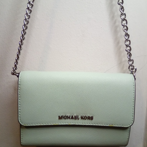 Michael Kors, Women's, Crossbody Bag, Color Blue, Snap Closure - Picture 3 of 16